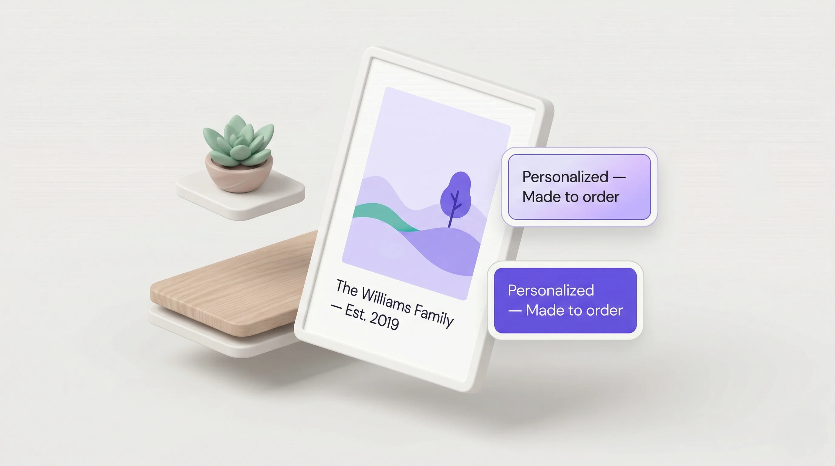 Premium personalized product preview