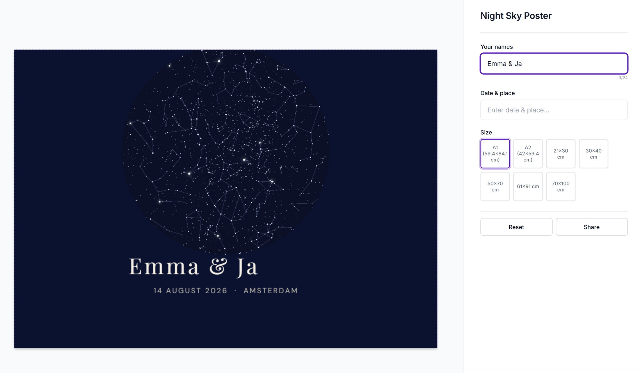 A live Shopify product page with the Composerie personalizer open mid-edit