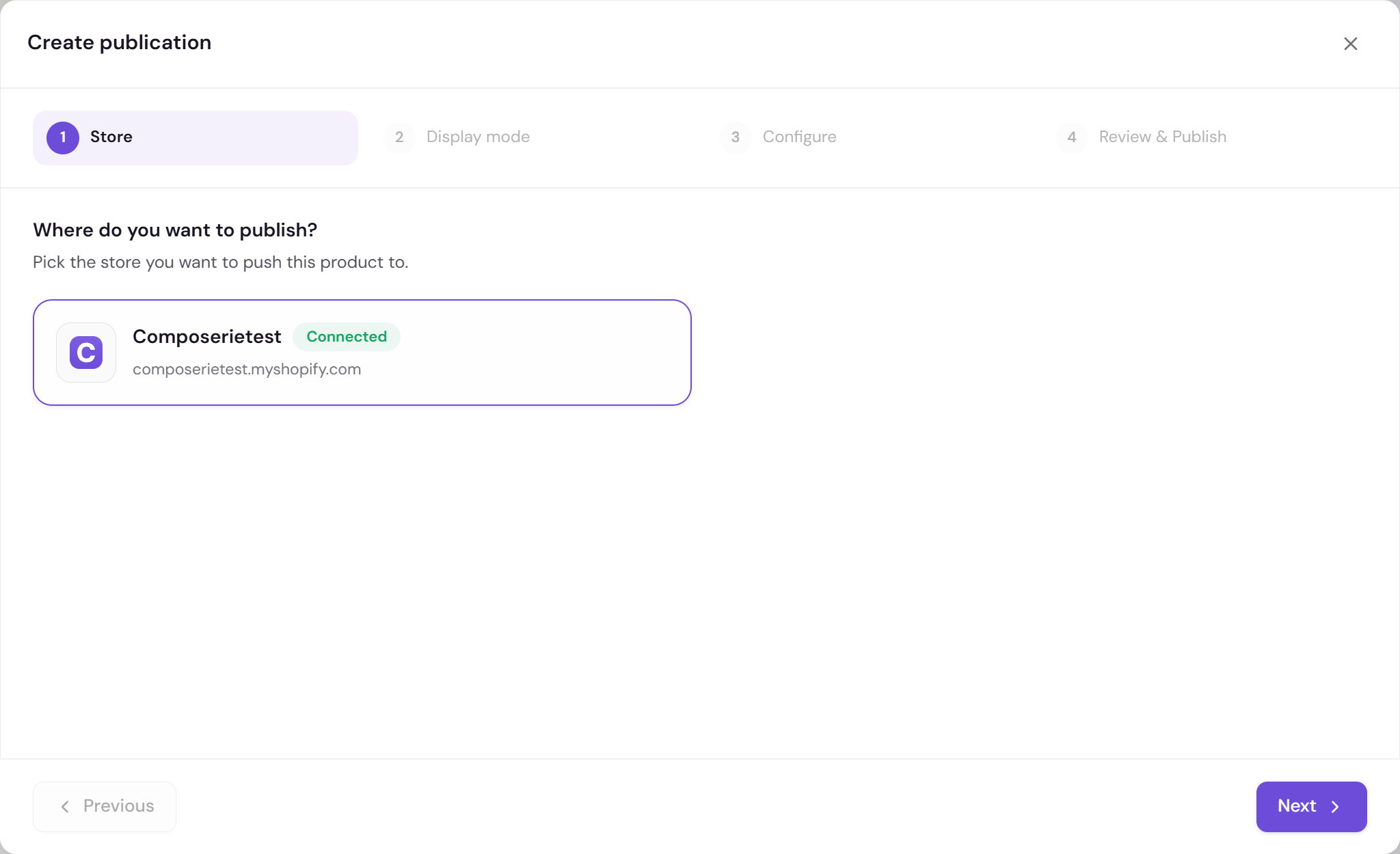 A product page before and after publishing, showing the new Personalize button